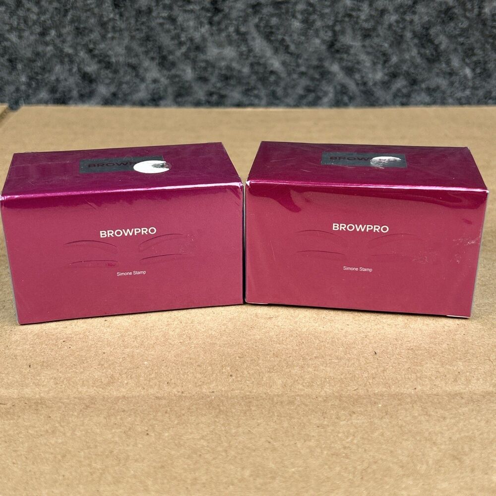 Browpro Eyebrow Simone Stamp Brilliant Grey Lancet Exp 2028 Lot Of 2